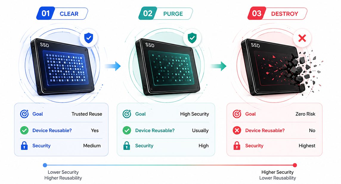 Three Levels of Data Sanitization